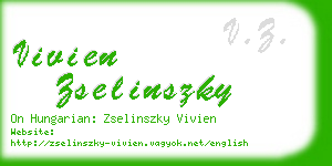 vivien zselinszky business card